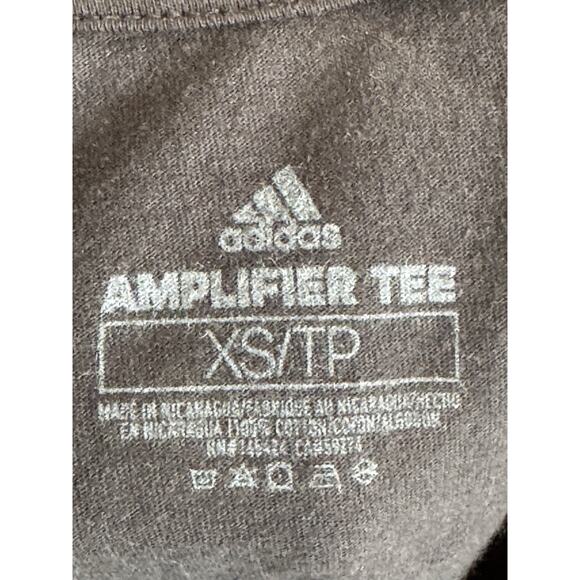 Adidas Amplifier Leopard Logo Black T-Shirt Women’s XS - Picture 10 of 10